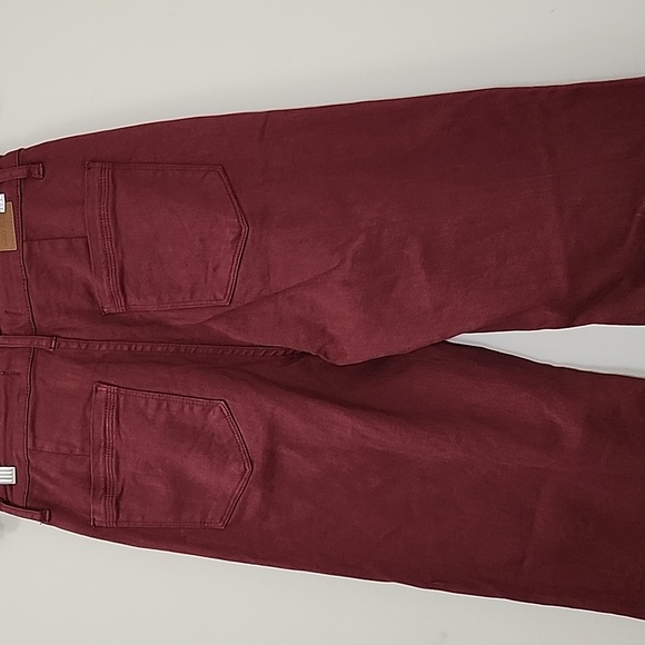 Judy BlueHigh Waist Burgundy Front Seam Straight Leg Jean Size 728 - Picture 13 of 16